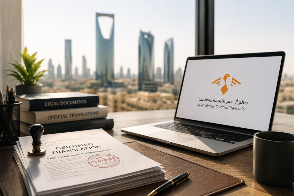Certified translation services in Riyadh - SACT